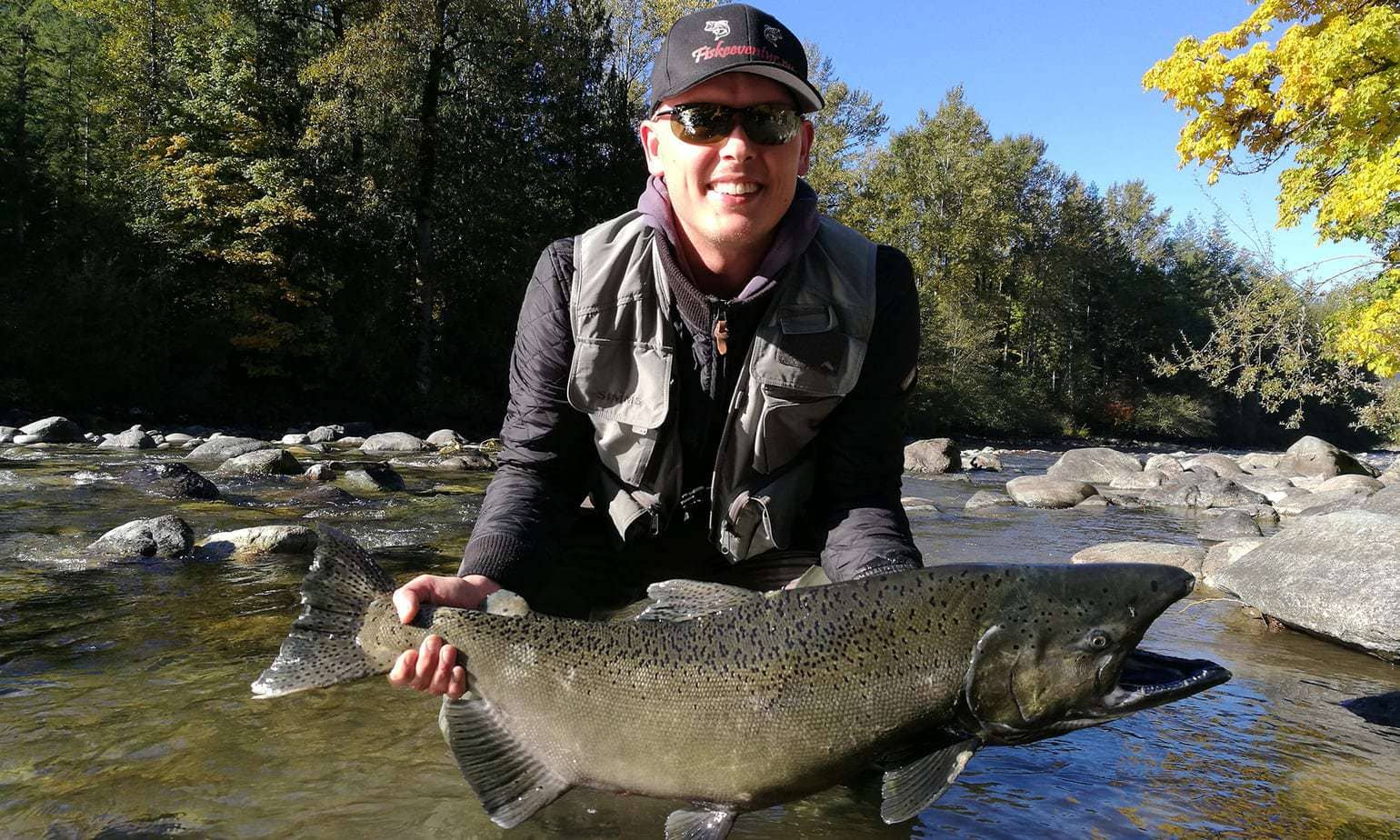 %Fiskerejser efter Laks, ørred og stør% Fiskerejse - Chilliwack jonas med kongelaks